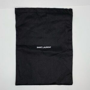 Saint Laurent Black Bag with White Logo (Medium)